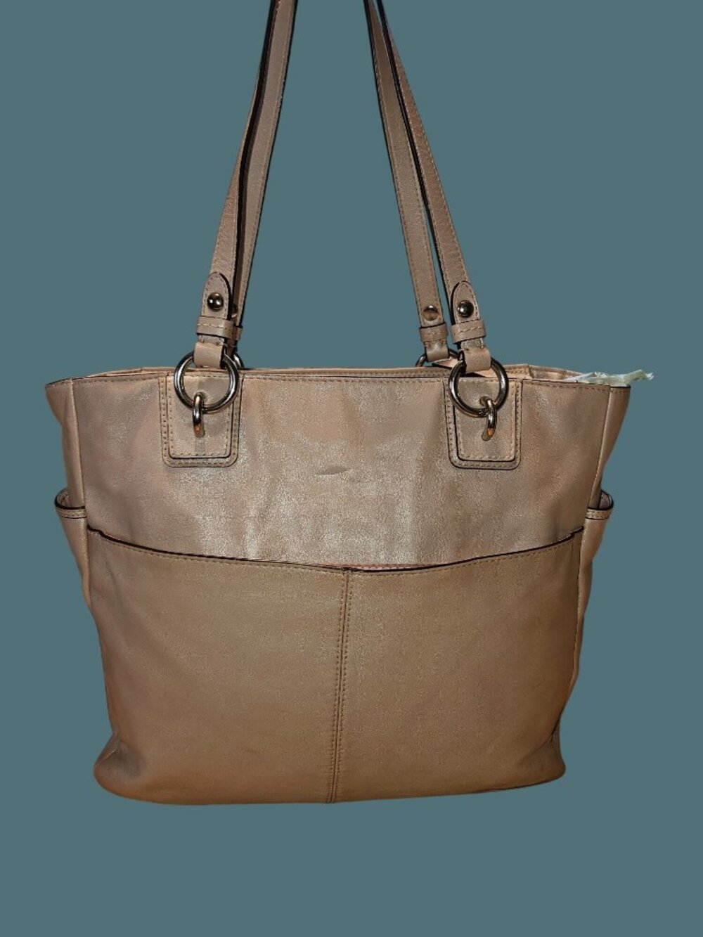 Coach Gallery Soft Leather Zipper Tote Shoulder Bag - Picture 4 of 16
